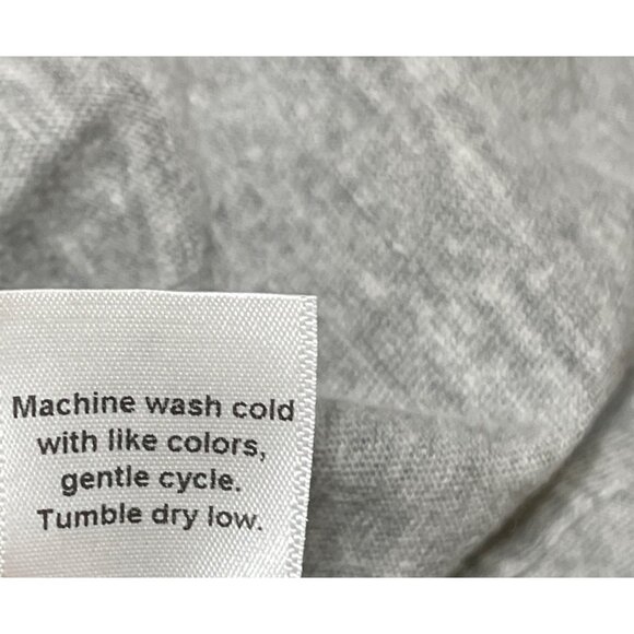 Michael Stars Cyrus Oversized T-Shirt Grey L Large Cotton Shirt Sleeve V-Neck - Picture 6 of 6